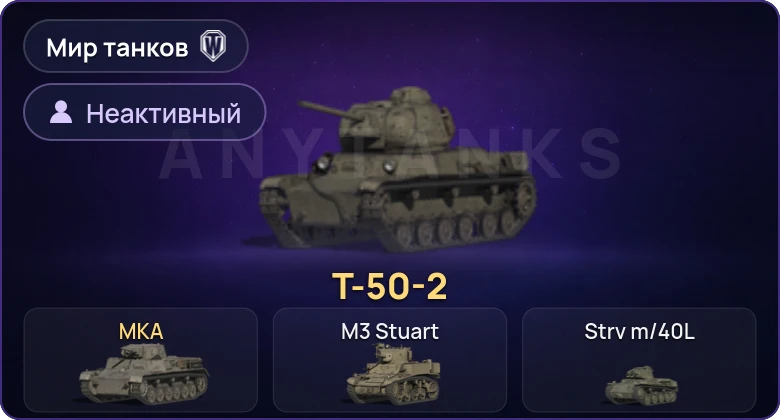World of Tanks (RU) — Неактив | 2 Према 