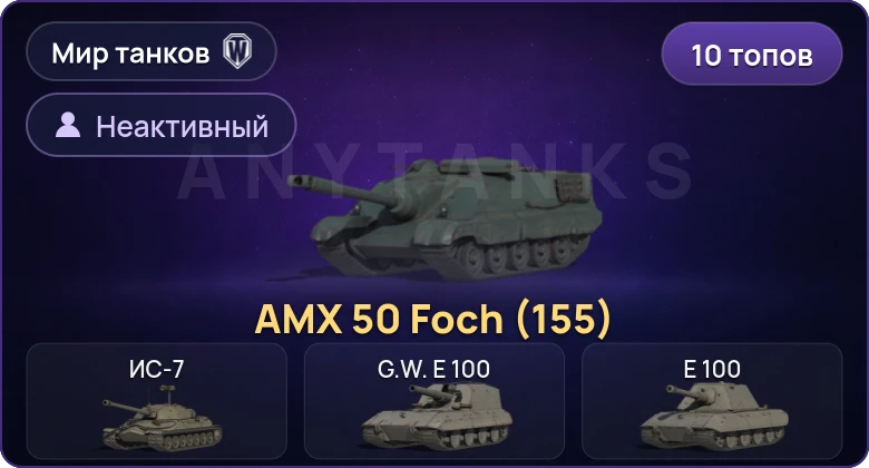 World of Tanks (RU) — Неактив | 10 Топов  