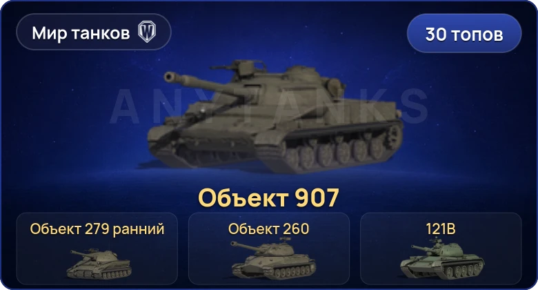 Мир Танков — 30 Топов | Объект 279 ранний | Объект 907 | Объект 260 