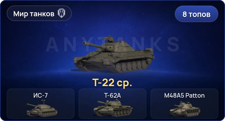 Мир Танков — 8 Топов | Т-22 ср. 