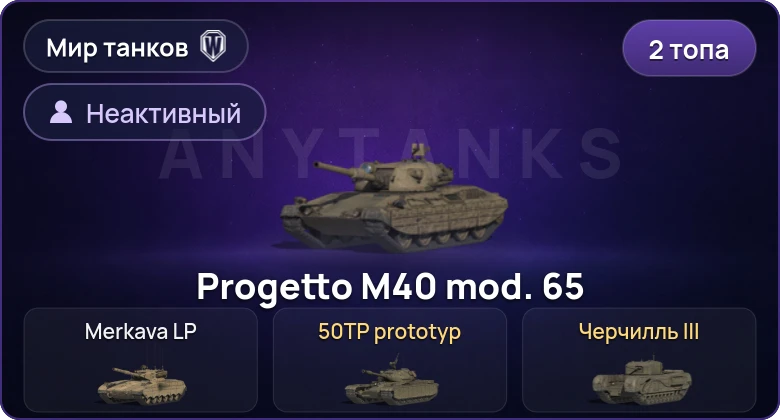 World of Tanks (RU) — Неактив | 2 Топа  
