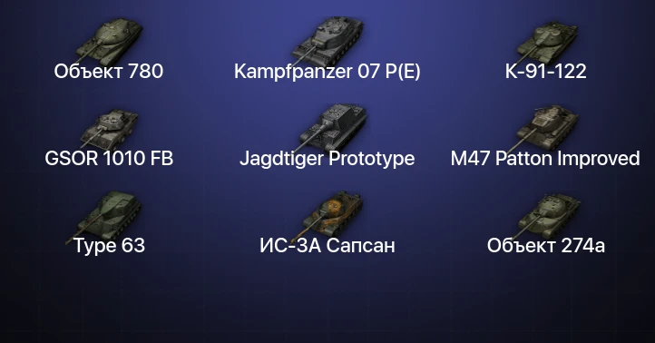 Мир Танков — 8 Топов | Kampfpanzer 07 P(E) | Объект 780 