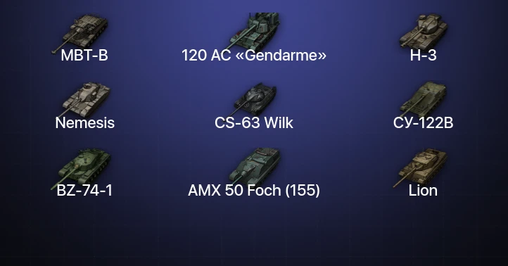 Мир Танков — 36 Топов | CS-63 Wilk | BZ-74-1 | H-3 | 120 AC «Gendarme» 
