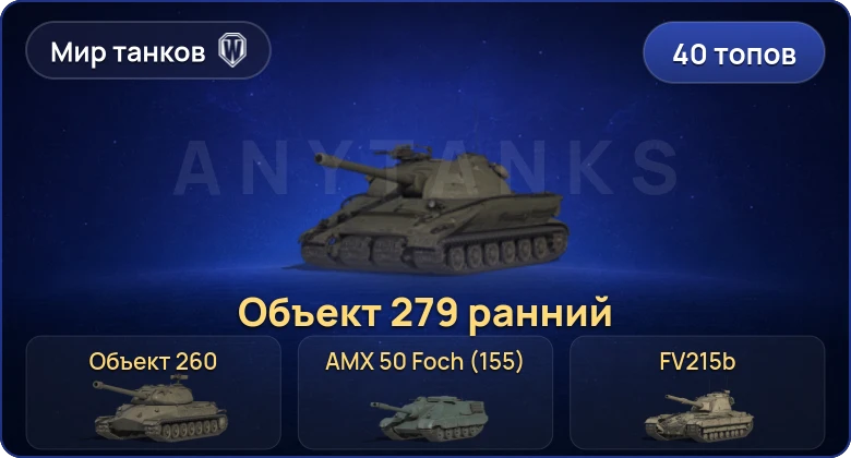 World of Tanks (RU) — 40 Топов | Объект 279 ранний | Объект 260 | FV215b (183) 