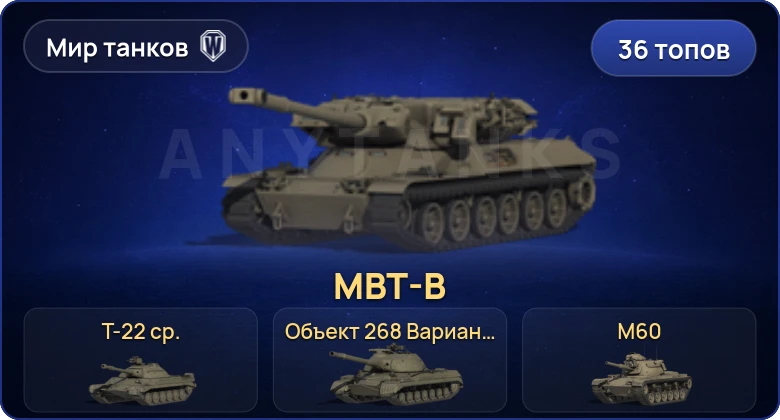 Мир Танков — 36 Топов | MBT-B | Т-22 ср. 