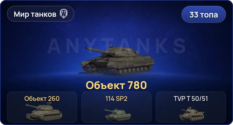 World of Tanks (RU) — 33 Топа | Объект 780 | BZT-70 | Объект 260 