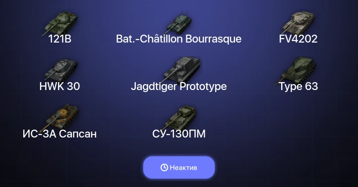 Мир Танков — Неактив | 8 Топов  