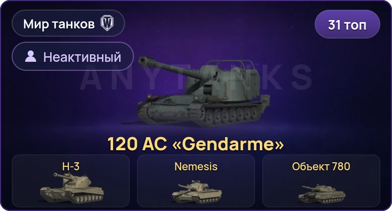 Мир Танков — Неактив | 31 Топ | Объект 780 | BZ-74-1 | H-3 | Nemesis 