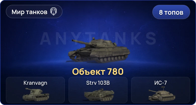 World of Tanks (RU) — 8 Топов | Объект 780 