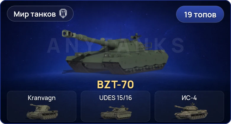 Мир Танков — 19 Топов | BZT-70 