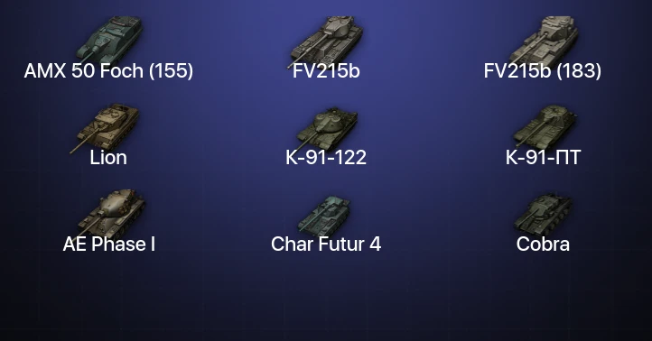 Мир Танков — 52 Топа | FV215b (183) | Cobra 
