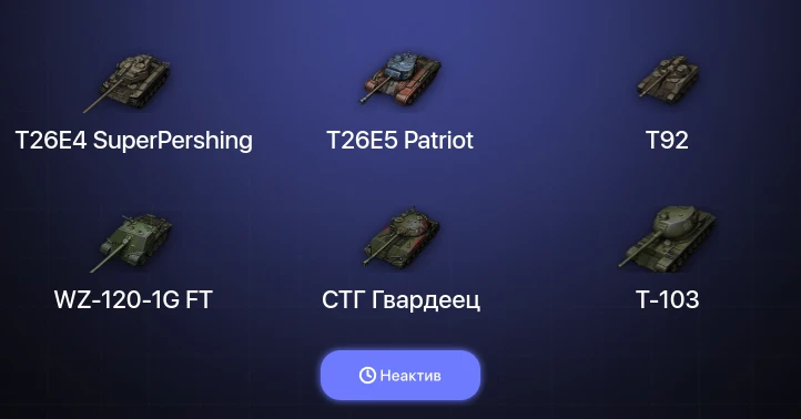 Мир Танков — Неактив | 3 Топа  