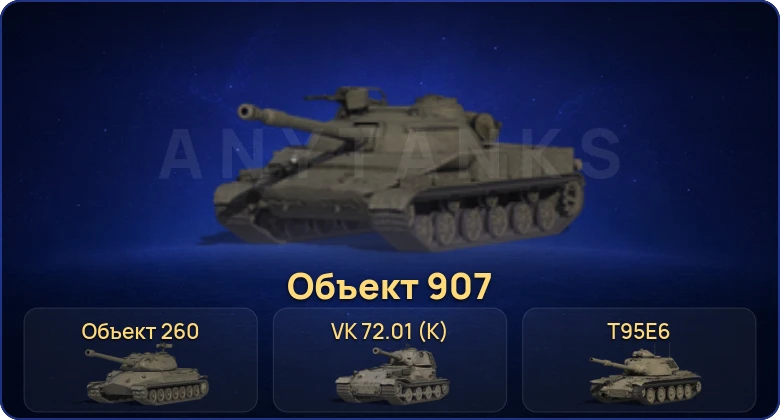 18 Топов | Carro da Combattimento 45 t | VK 72.01 (K) | Объект 907 | Объект 260 