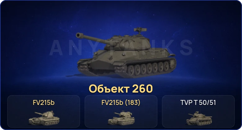 Мир Танков — 16 Топов | FV215b (183) | Объект 260 