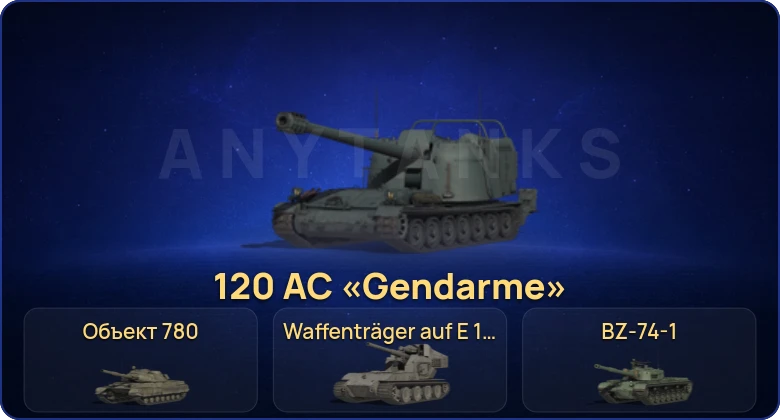 Мир Танков — 14 Топов | Объект 780 | BZ-74-1 | 120 AC «Gendarme» | Waffenträger auf E 100 