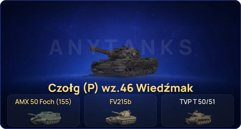 Мир Танков — 29 Топов | Czołg (P) wz.46 Wiedźmak | BZ-176 