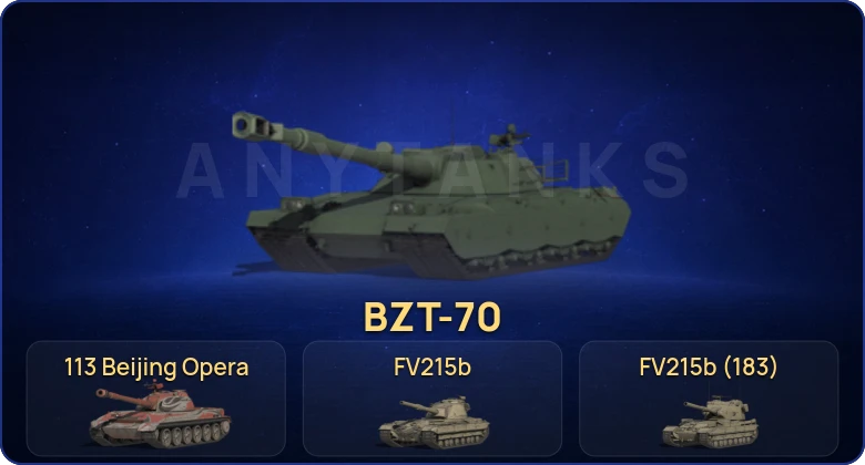 Мир Танков — 39 Топов | BZT-70 | FV215b (183) 