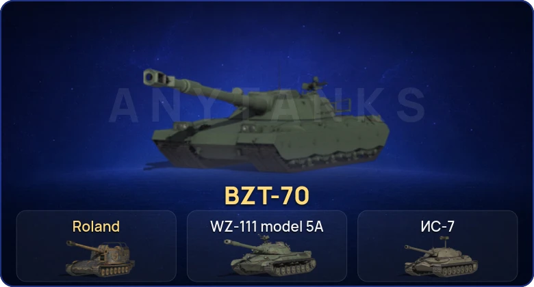 Мир Танков — 11 Топов | BZT-70 