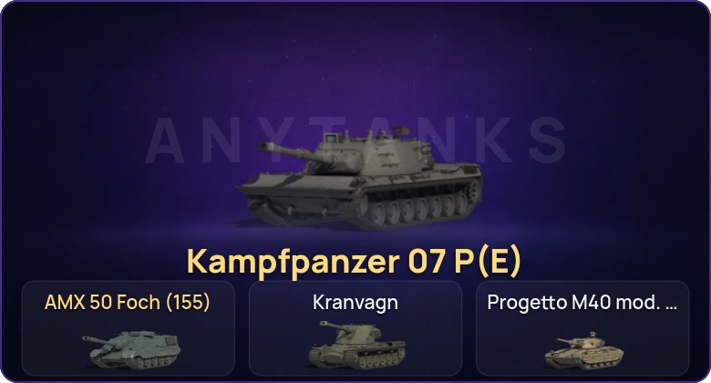 Мир Танков — Неактив | 15 Топов | Kampfpanzer 07 P(E) | Cobra 
