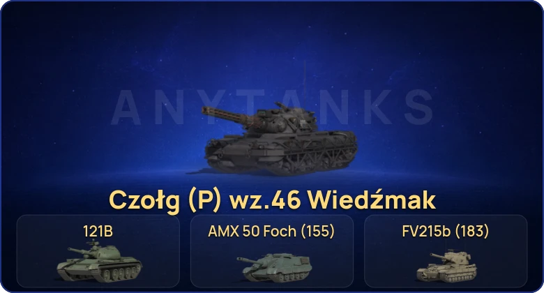 Мир Танков — 38 Топов | Champion | Czołg (P) wz.46 Wiedźmak | Объект 279 | FV215b (183) 