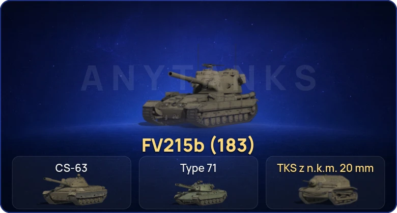 Мир Танков — 3 Топа | FV215b (183)  | Смена пароля