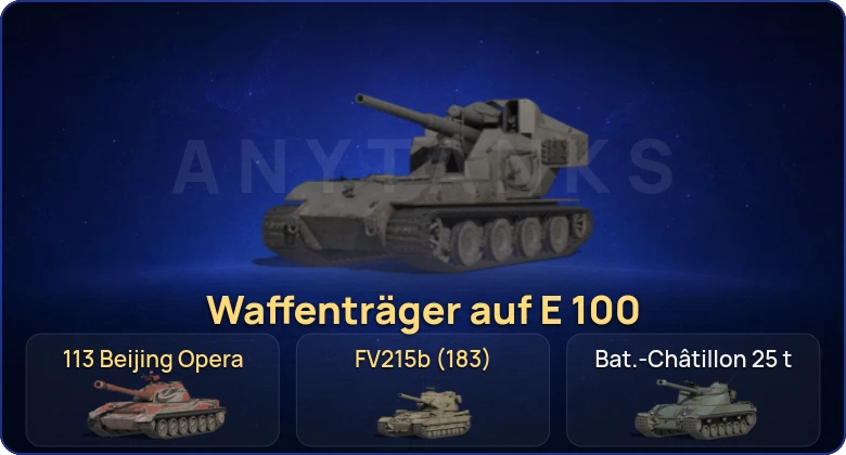 World of Tanks (RU) — 14 Топов | Waffenträger auf E 100 | FV215b (183) 