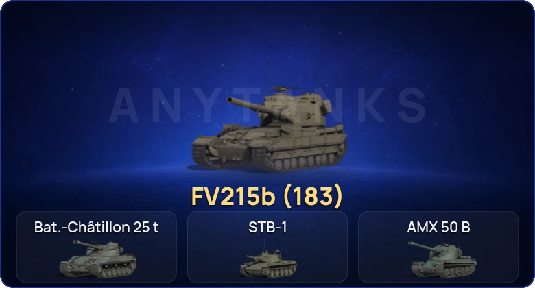 Мир Танков — 12 Топов | FV215b (183) 