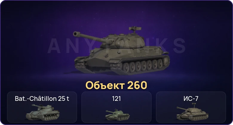 Мир Танков — Неактив | 11 Топов | Объект 260 