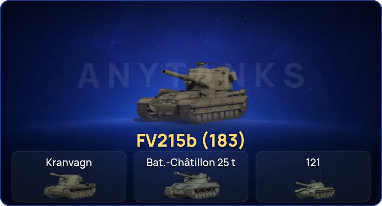Мир Танков — 10 Топов | FV215b (183)  | Смена пароля