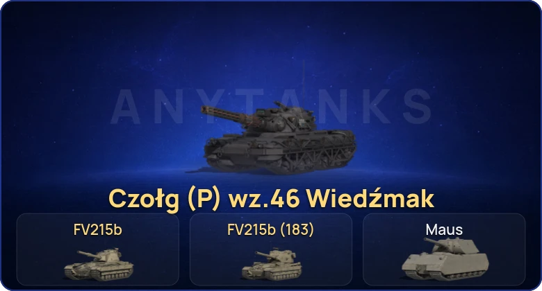 World of Tanks (RU) — 8 Топов | Czołg (P) wz.46 Wiedźmak | FV215b (183) 