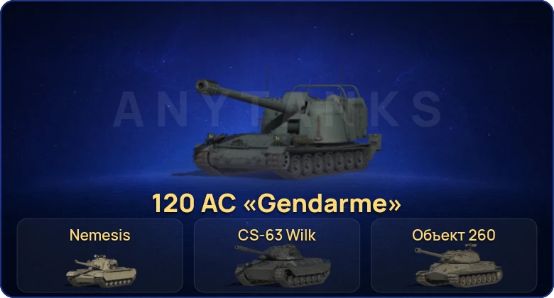 Мир Танков — 30 Топов | BZ-74-1 | Nemesis | CS-63 Wilk | 120 AC «Gendarme» 