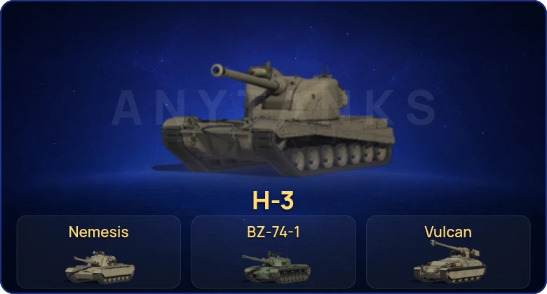 Мир Танков — 11 Топов | BZ-74-1 | H-3 | Nemesis 