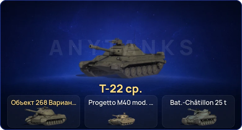 Мир Танков — 23 Топа | Т-22 ср. 