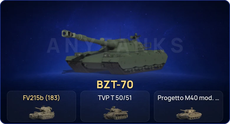 Мир Танков — 31 Топ | FV215b (183) | Cobra | BZT-70 