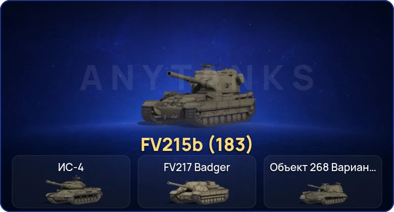 Мир Танков — 4 Топа | FV215b (183)  | Смена пароля