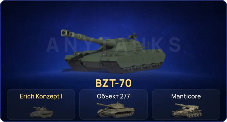 Мир Танков — 3 Топа | Erich Konzept I | BZT-70 
