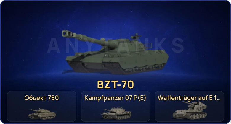 Мир Танков — 21 Топ | FV215b (183) | Waffenträger auf E 100 | Kampfpanzer 07 P(E) | Объект 780 