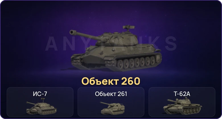 Мир Танков — Неактив | 7 Топов | Объект 260 