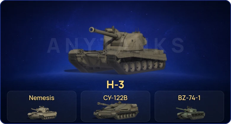 Мир Танков — 5 Топов | BZ-74-1 | H-3 | Nemesis  | Смена пароля