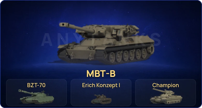 World of Tanks (RU) — 34 Топа | Champion | Erich Konzept I | MBT-B | BZT-70 