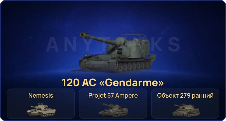 World of Tanks (RU) — 15 Топов | BZ-74-1 | Nemesis | Projet 57 Ampere | 120 AC «Gendarme» 