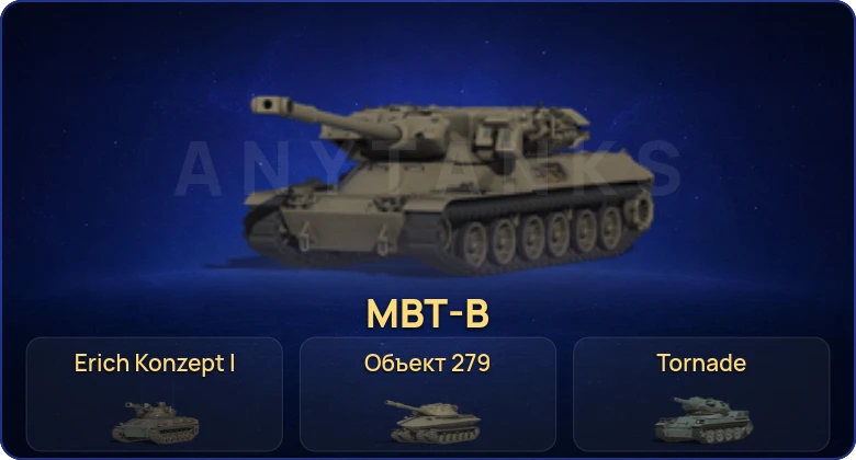 Мир Танков — 31 Топ | Erich Konzept I | Объект 279 | MBT-B 