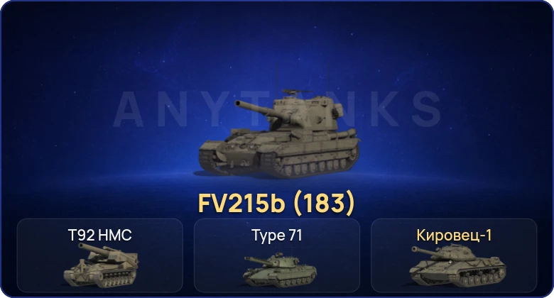 Мир Танков — 3 Топа | FV215b (183)  | Смена пароля