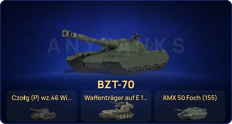 World of Tanks (RU) — 16 Топов | Czołg (P) wz.46 Wiedźmak | Waffenträger auf E 100 | BZT-70  | Смена пароля