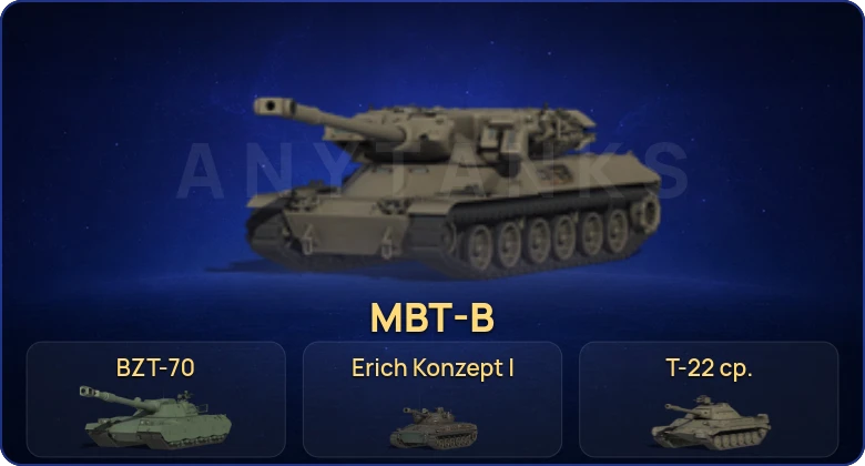 Мир Танков — 78 Топов | Erich Konzept I | MBT-B | BZT-70 | Т-22 ср. 