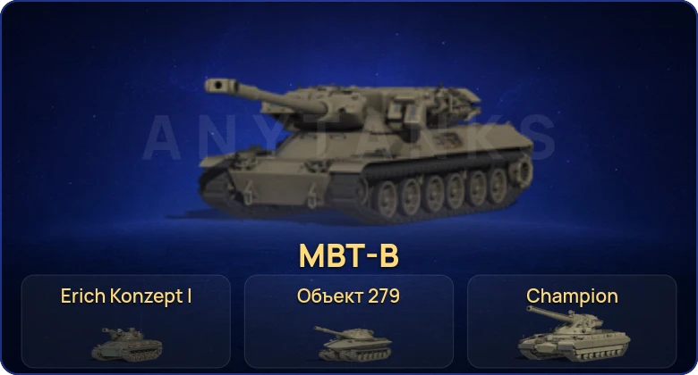 Мир Танков — 24 Топа | Champion | Erich Konzept I | Объект 279 | MBT-B 