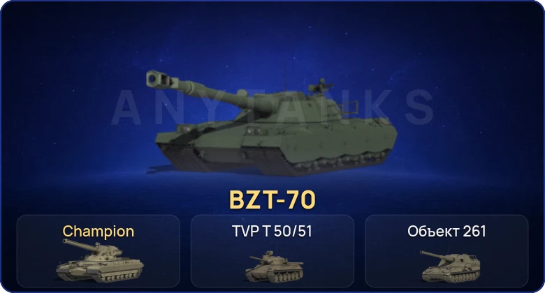 Мир Танков — 6 Топов | BZT-70 | Champion 